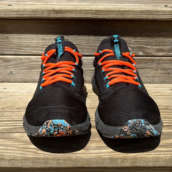 🧡🖤 Under Armour Men’s Charged Vantage 2 Marble Running Shoes, Size 8.5 - Picture 3 of 6